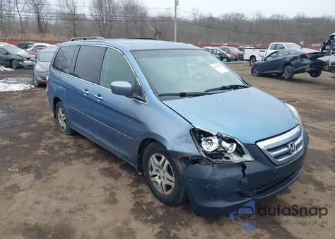 2006 Honda Odyssey Ex z USA, uszkodzony, nr VIN 5FNRL38486B115169